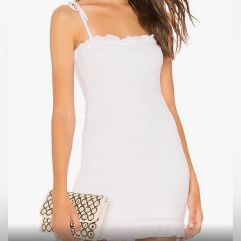 NWT WHITE SMOCKED DRESS